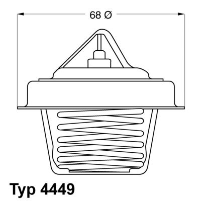 Термостат, охлаждающая жидкость BorgWarner 444984D