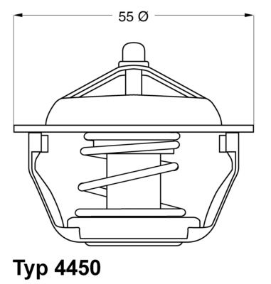 Термостат, охлаждающая жидкость BorgWarner 445083D