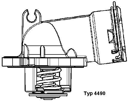 Термостат, охлаждающая жидкость BorgWarner 449087D