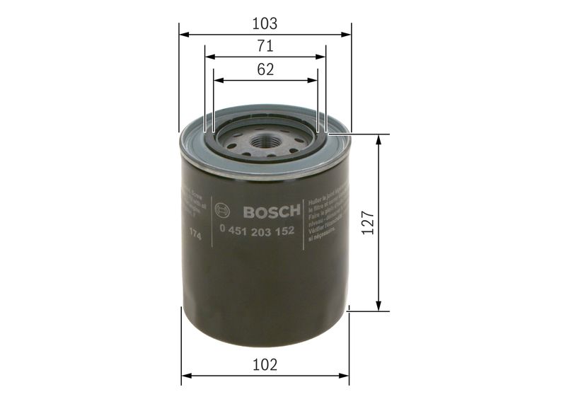 Масляный фильтр BOSCH 0451203152