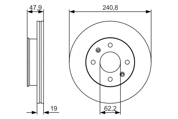 Тормозной диск BOSCH 0986479S18