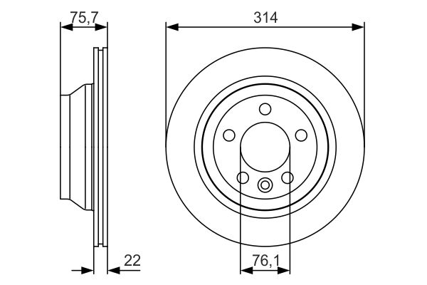 Тормозной диск BOSCH 0986479S54