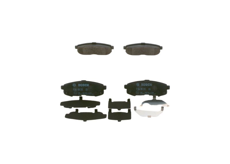 Комплект тормозных колодок, дисковый тормоз BOSCH 0986494319