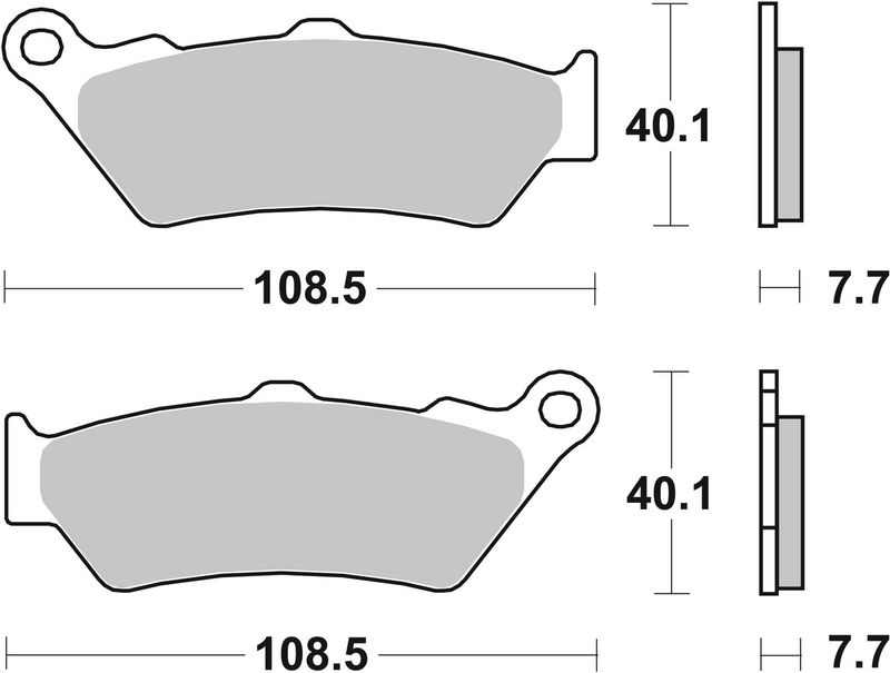 Комплект тормозных колодок, дисковый тормоз BREMBO 07BB03SA