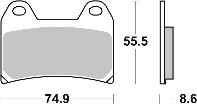 Комплект тормозных колодок, дисковый тормоз BREMBO 07BB19SA