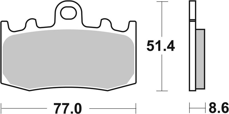 Комплект тормозных колодок, дисковый тормоз BREMBO 07BB26SA