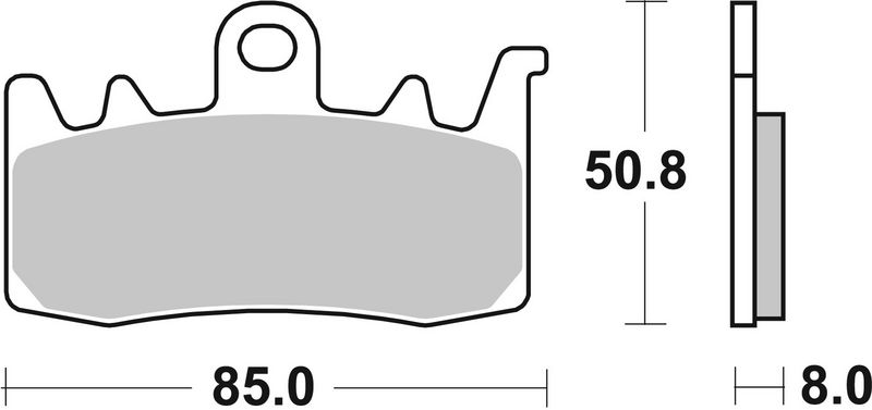 Комплект тормозных колодок, дисковый тормоз BREMBO 07BB38SA