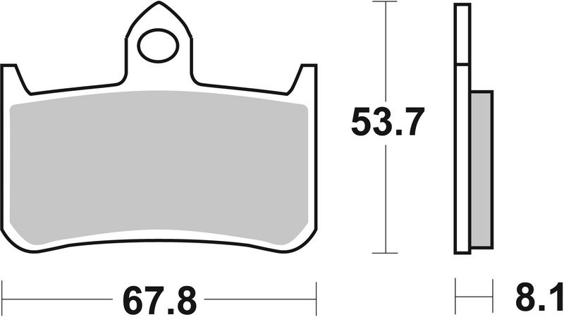 Комплект тормозных колодок, дисковый тормоз BREMBO 07HO2807
