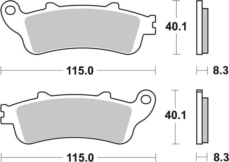 Комплект тормозных колодок, дисковый тормоз BREMBO 07HO4206