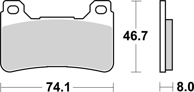 Комплект тормозных колодок, дисковый тормоз BREMBO 07HO50SA