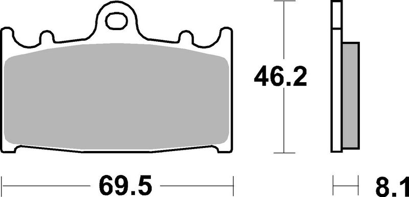 Комплект тормозных колодок, дисковый тормоз BREMBO 07KA1306