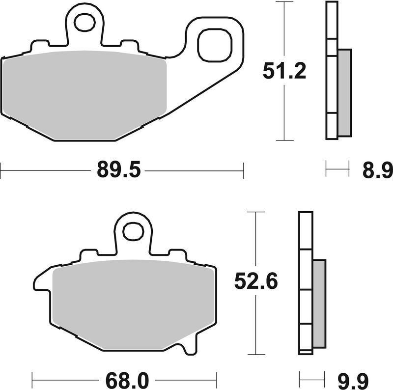 Комплект тормозных колодок, дисковый тормоз BREMBO 07KA1617
