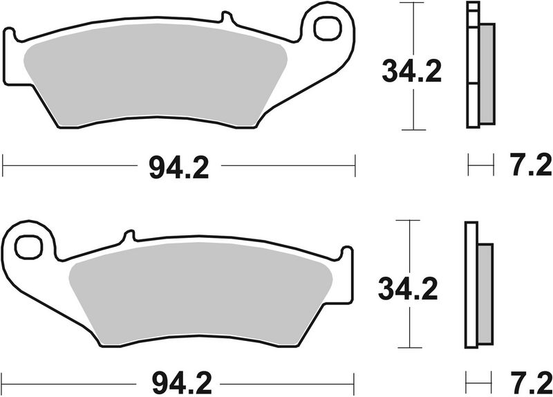 Комплект тормозных колодок, дисковый тормоз BREMBO 07KA1705