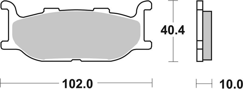 Комплект тормозных колодок, дисковый тормоз BREMBO 07YA2709