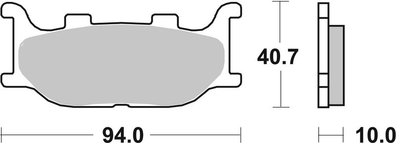 Комплект тормозных колодок, дисковый тормоз BREMBO 07YA3408