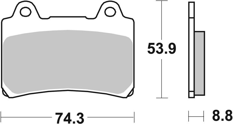 Комплект тормозных колодок, дисковый тормоз BREMBO 07YA3507