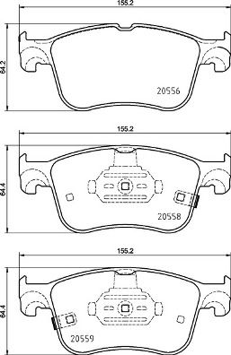 Комплект тормозных колодок, дисковый тормоз BREMBO P24218