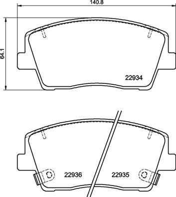 Комплект тормозных колодок, дисковый тормоз BREMBO P30119