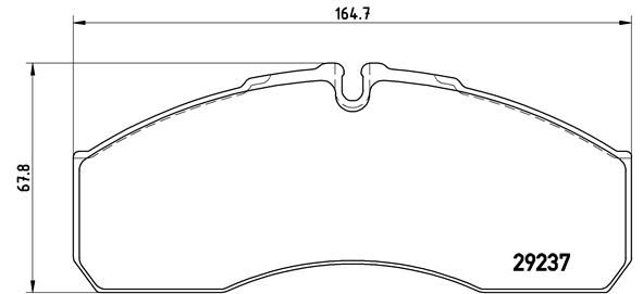 Комплект тормозных колодок, дисковый тормоз BREMBO P50083