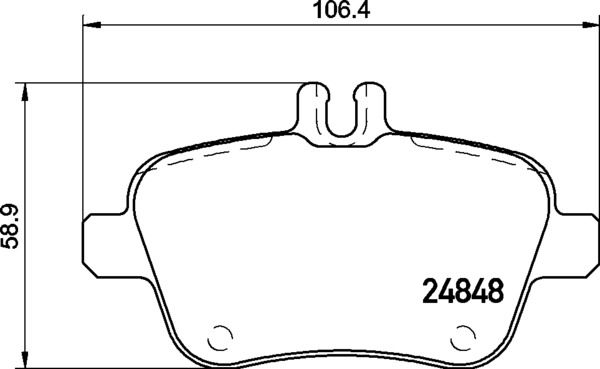 Комплект тормозных колодок, дисковый тормоз BREMBO P50135