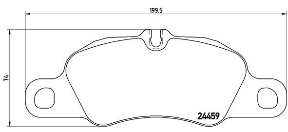 Комплект тормозных колодок, дисковый тормоз BREMBO P65019