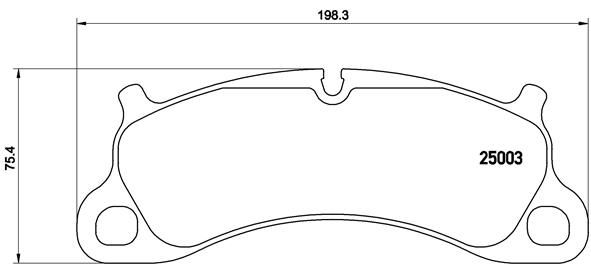 Комплект тормозных колодок, дисковый тормоз BREMBO P65025