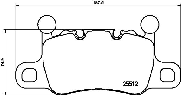 Комплект тормозных колодок, дисковый тормоз BREMBO P65038