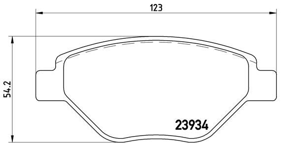 Комплект тормозных колодок, дисковый тормоз BREMBO P68031