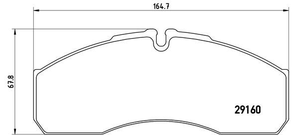 Комплект тормозных колодок, дисковый тормоз BREMBO PA6022
