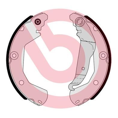 Комплект тормозных колодок, стояночная тормозная система BREMBO S10518