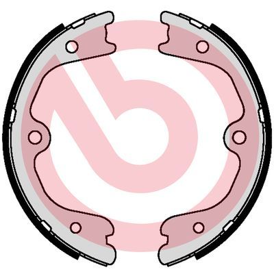 Комплект тормозных колодок, стояночная тормозная система BREMBO S56552