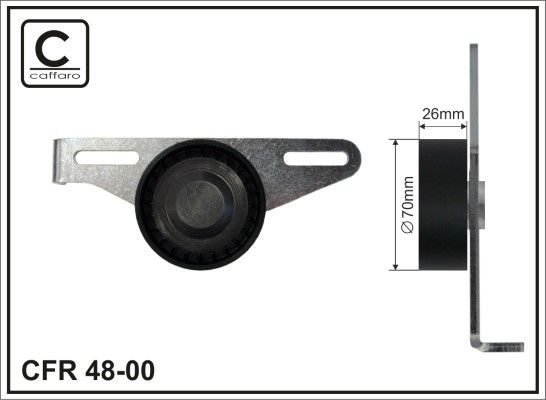 Натяжитель ремня, клиновой зубча CAFFARO 4800