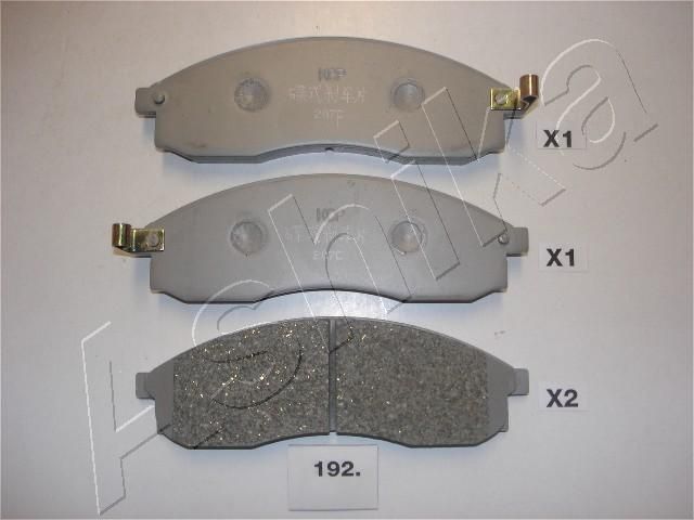 Комплект тормозных колодок, дисковый тормоз ASHIKA 5001192