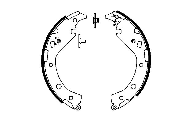 Комплект тормозных колодок BOSCH 0986487692