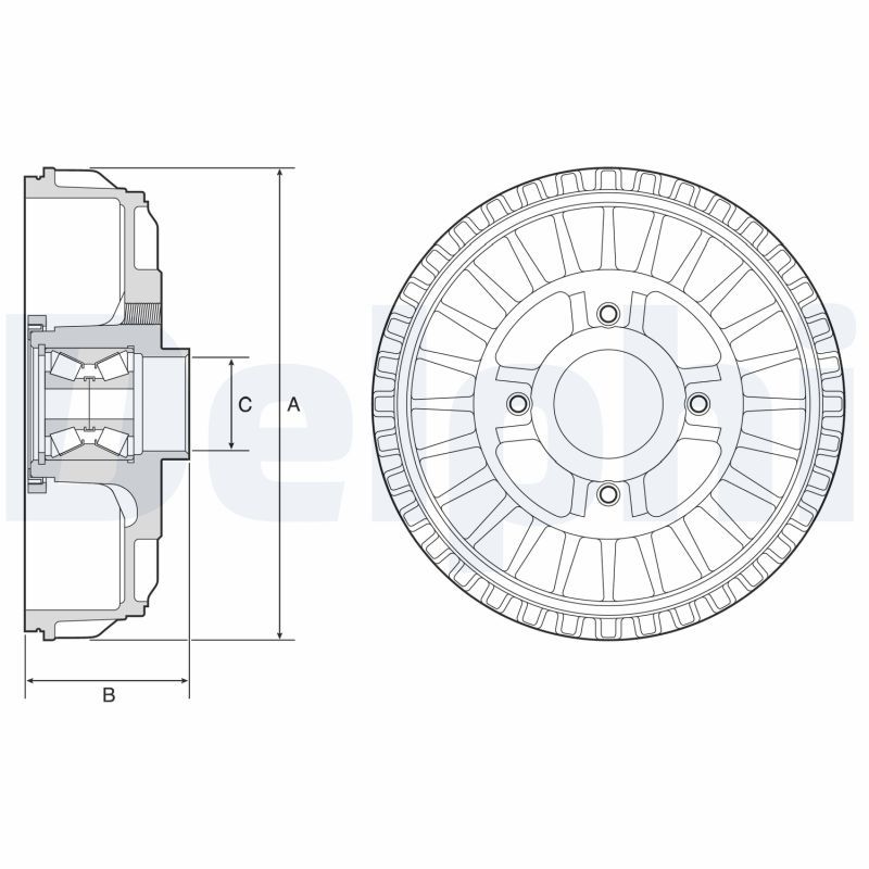 Тормозной барабан DELPHI BFR621