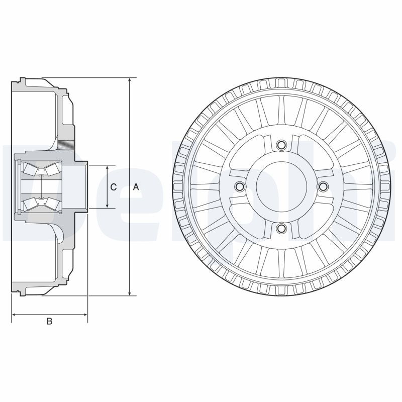 Тормозной барабан DELPHI BFR622
