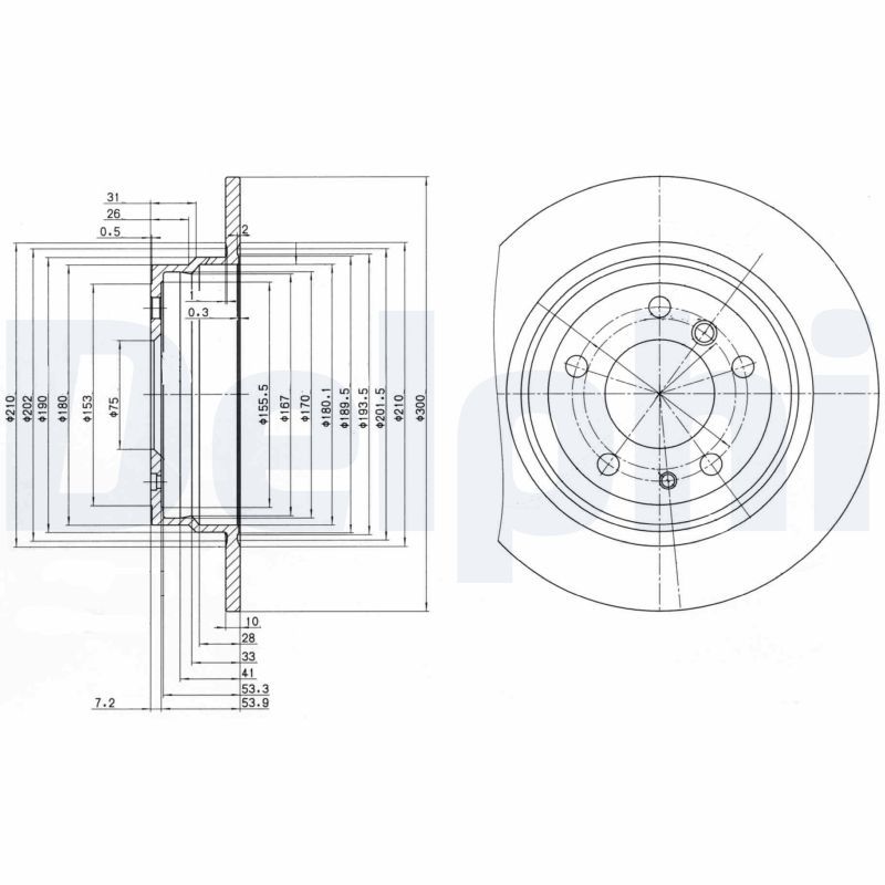 Тормозной диск DELPHI BG2431