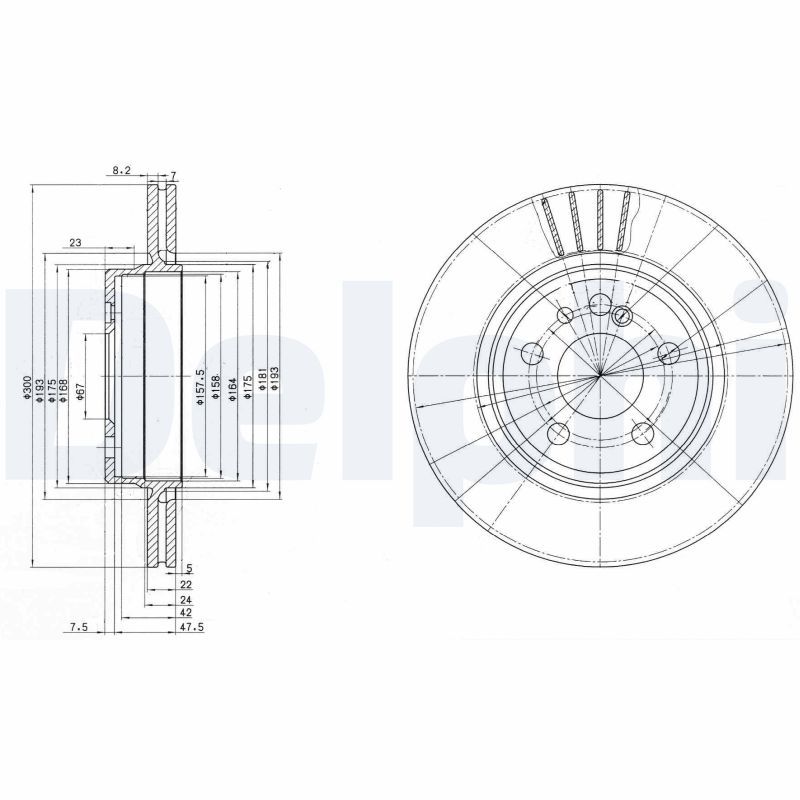 Тормозной диск DELPHI BG2740