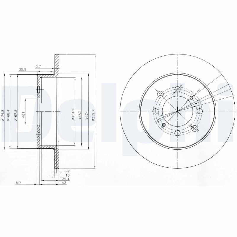 Тормозной диск DELPHI BG3793