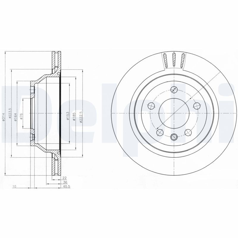 Тормозной диск DELPHI BG3894