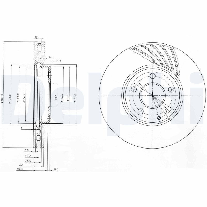 Тормозной диск DELPHI BG4029