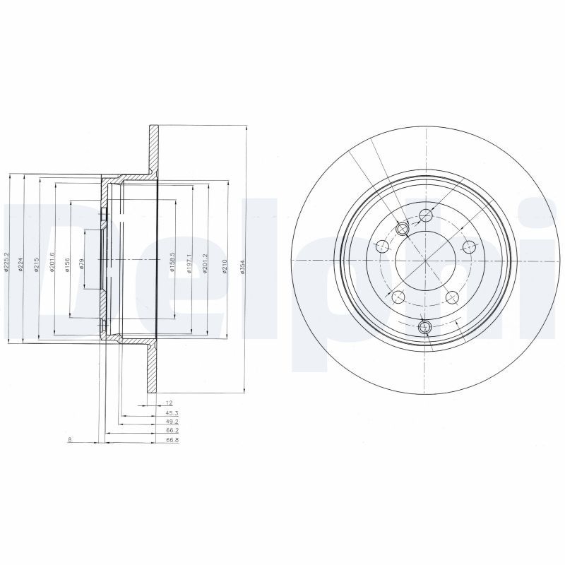 Тормозной диск DELPHI BG4066