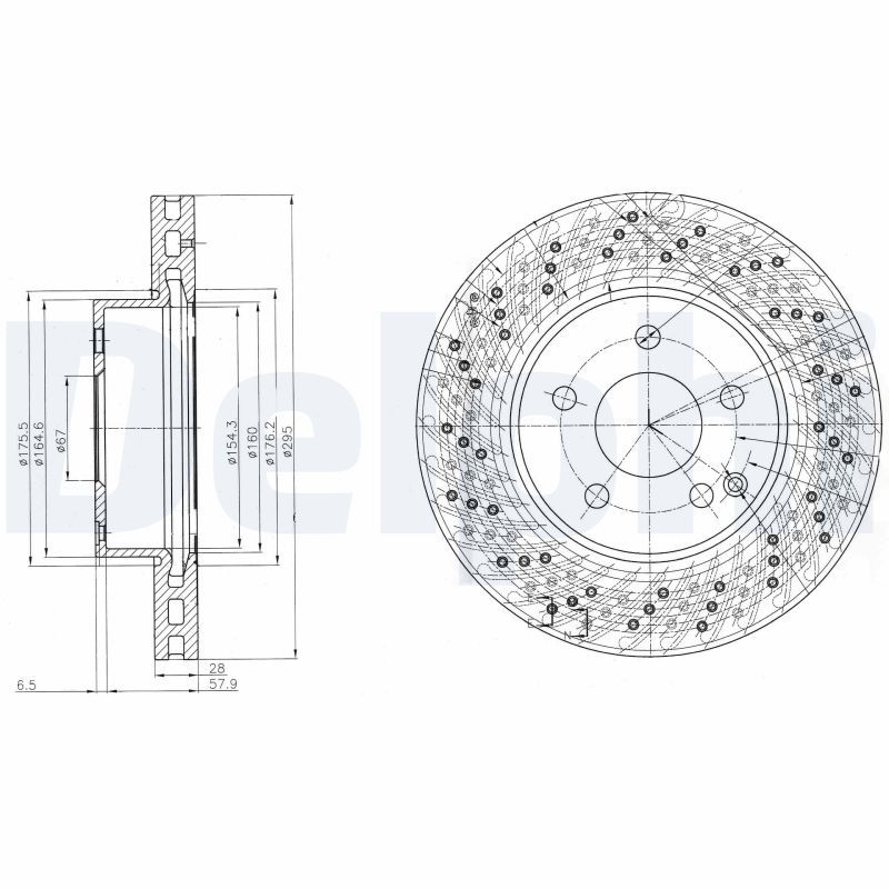 Тормозной диск DELPHI BG4142