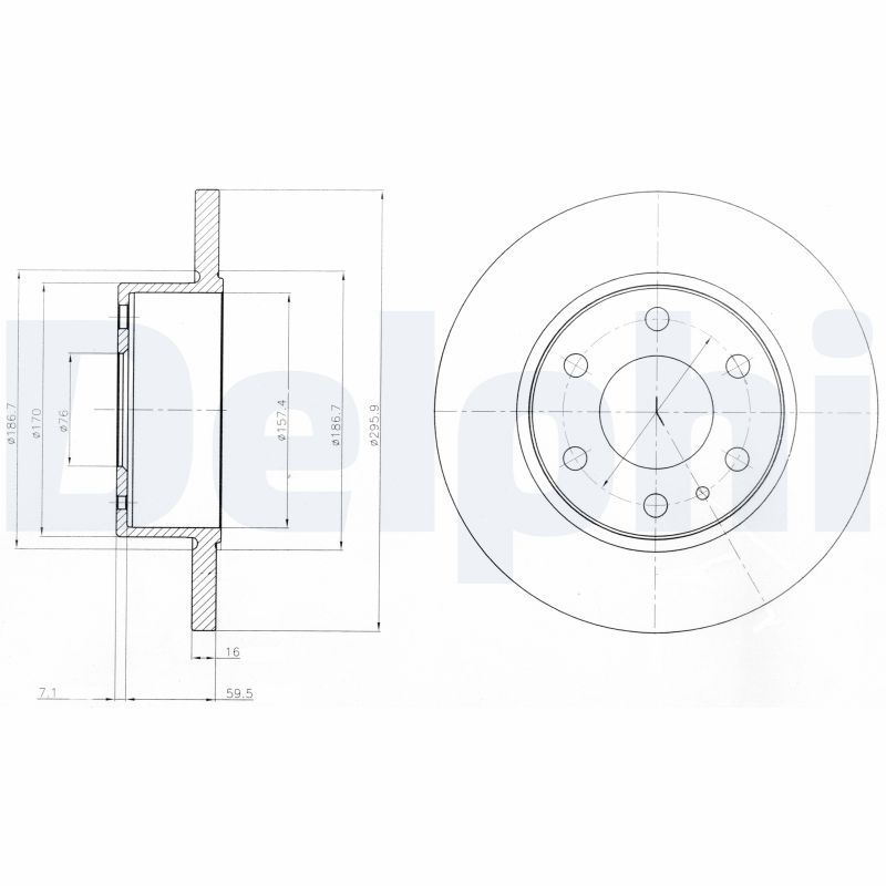 Тормозной диск DELPHI BG4164