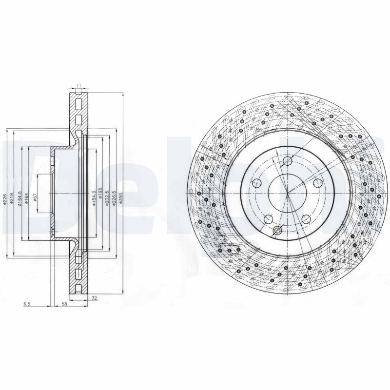 Тормозной диск DELPHI BG9057