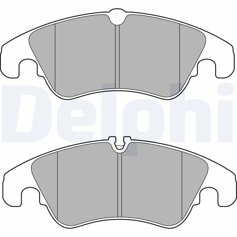 Комплект тормозных колодок, дисковый тормоз DELPHI LP2715