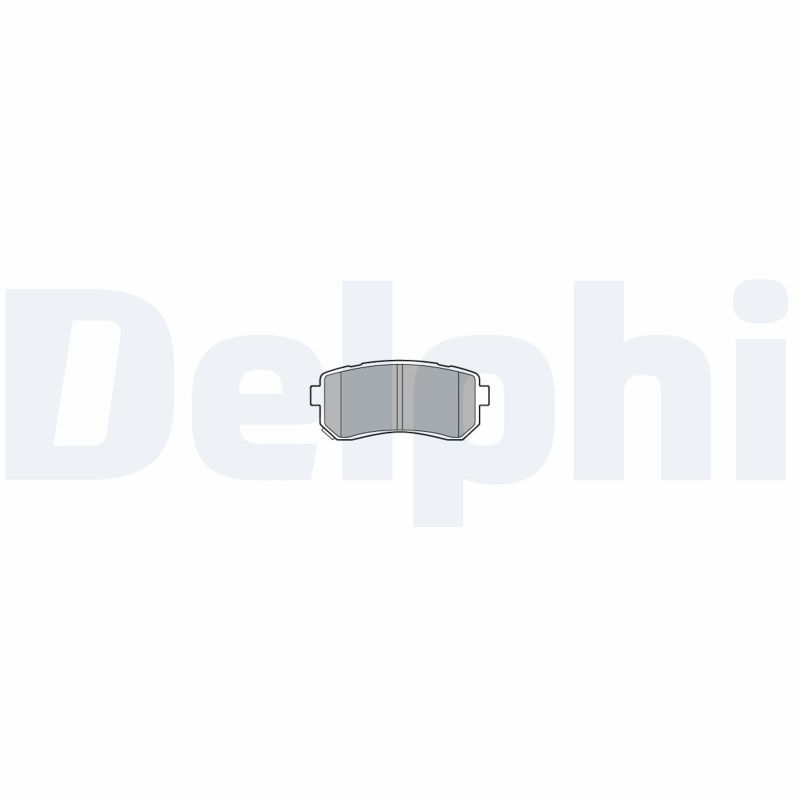 Комплект тормозных колодок, дисковый тормоз DELPHI LP3576
