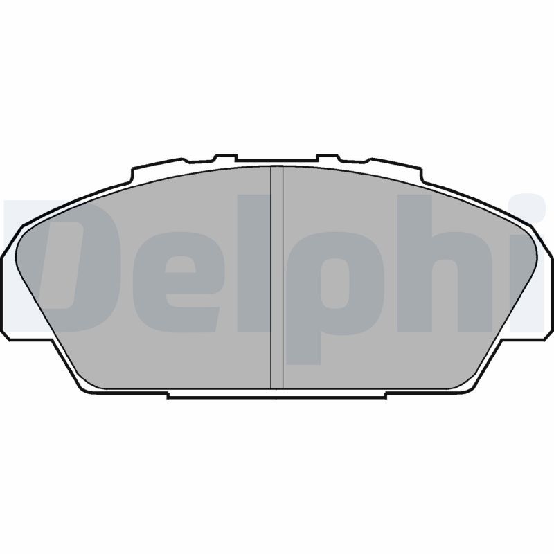 Комплект тормозных колодок, дисковый тормоз DELPHI LP949