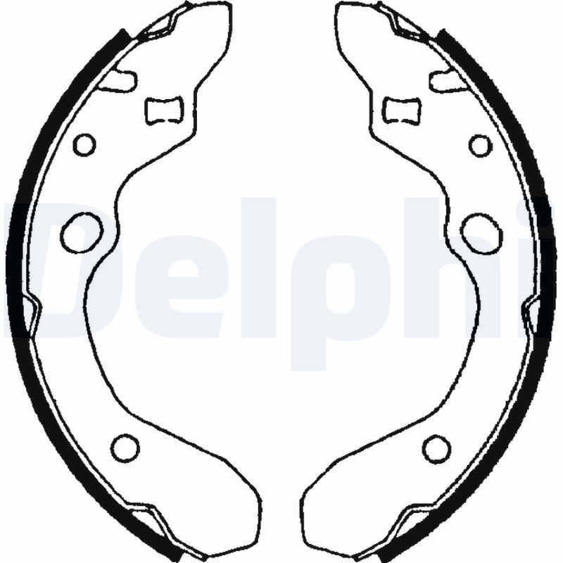 Комплект тормозных колодок DELPHI LS1679