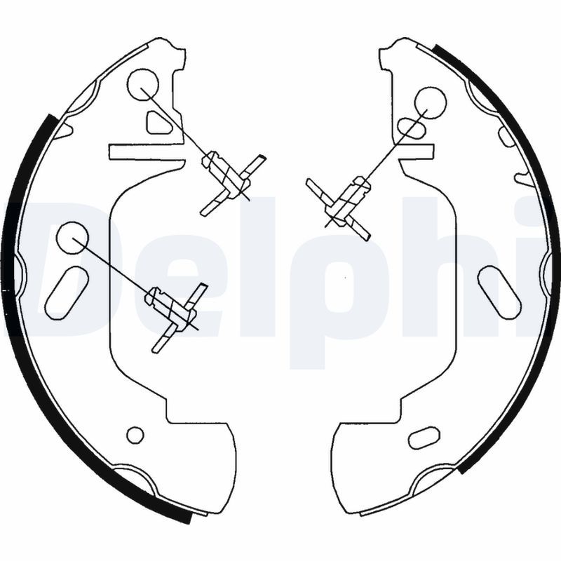 Комплект тормозных колодок DELPHI LS1701